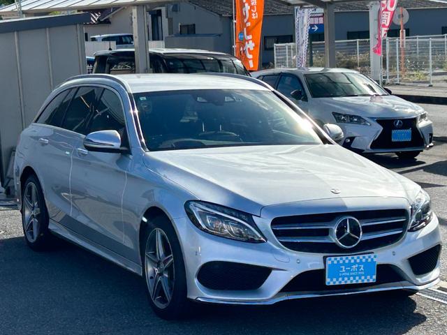 Cクラスステーションワゴン C200 ステーションワゴン スポーツ本革仕様 半年保証付 ブラック革シート パワーシート/シートヒーター ヘッドアップディスプレイ ブラインドスポットアシスト ルーフレール LEDヘッドライト パドルシフト メーカーナビ フルセグ Bカメラ(8枚目)