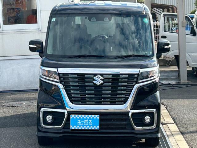 スペーシアカスタム ハイブリッドXSターボ 新車保証継承付き ワンオーナー ストラーダSDナビ 地デジTV Bカメラ ETC セーフティサポート 両側パワースライドドア LEDヘッドランプ D席シートヒーター スマートキー×2(6枚目)
