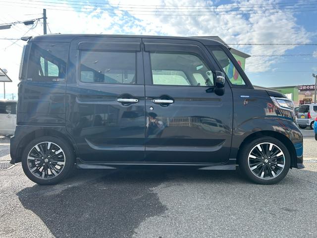 スペーシアカスタム ハイブリッドXSターボ 新車保証継承付き ワンオーナー ストラーダSDナビ 地デジTV Bカメラ ETC セーフティサポート 両側パワースライドドア LEDヘッドランプ D席シートヒーター スマートキー×2(8枚目)