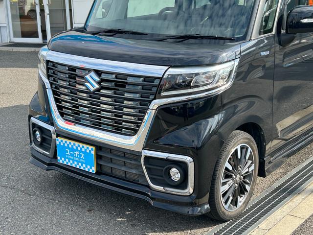 スペーシアカスタム ハイブリッドXSターボ 新車保証継承付き ワンオーナー ストラーダSDナビ 地デジTV Bカメラ ETC セーフティサポート 両側パワースライドドア LEDヘッドランプ D席シートヒーター スマートキー×2(13枚目)