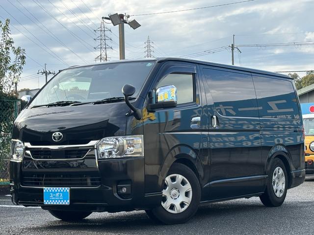 ハイエースバン スーパーＧＬ　ダークプライムＩＩ　ディーゼルターボ／アルパインフローティングナビ／フルセグＴＶ／パノラミックビューモニター／セーフティーセンス／両側パワスラ／デジタルインナーミラー／ベッドキット／ハーフレザーシート／スマートキー２本（2枚目）