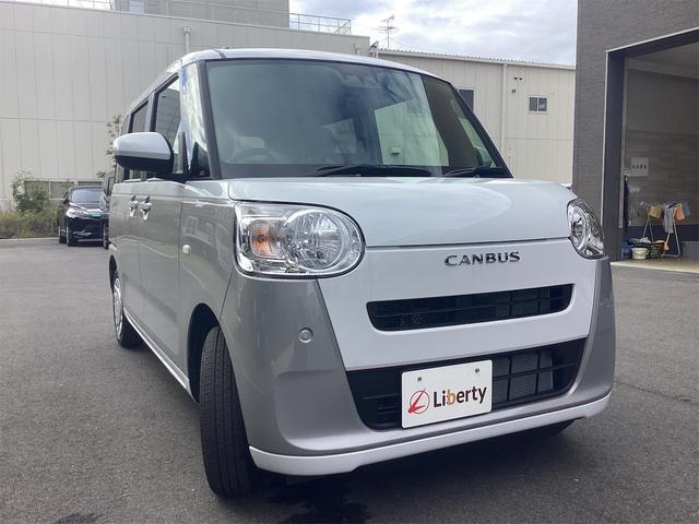 ムーヴキャンバス ストライプスＸ　バックカメラ　両側電動スライドドア　クリアランスソナー　衝突被害軽減システム　スマートキー　アイドリングストップ　電動格納ミラー　ベンチシート　ＣＶＴ　ＡＢＳ　ＥＳＣ　エアコン　パワーステアリング（6枚目）