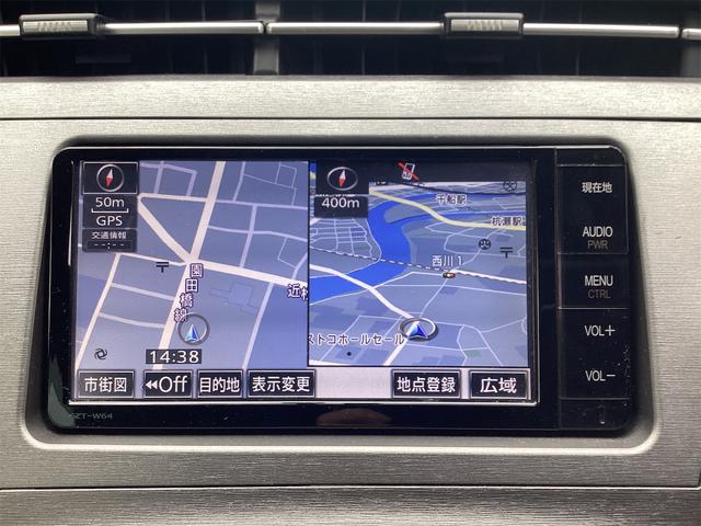 プリウス G ETC オートクルーズコントロール バックカメラ ナビ TV アルミホイール オートライト HID CVT スマートキー 電動格納ミラー 盗難防止システム USB(7枚目)