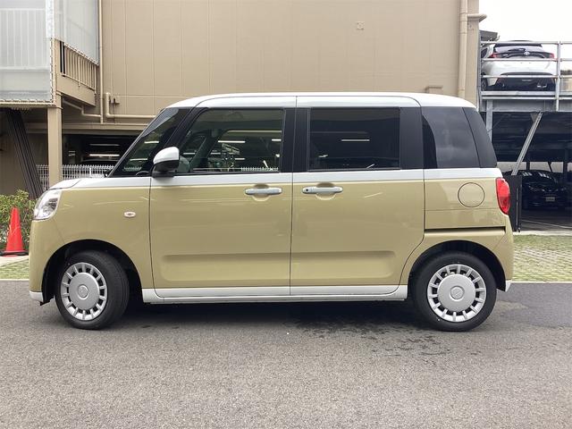 ムーヴキャンバス ストライプスＸ　バックカメラ　両側電動スライドドア　クリアランスソナー　衝突被害軽減システム　オートライト　スマートキー　アイドリングストップ　電動格納ミラー　ベンチシート　ＣＶＴ　ＥＳＣ　エアコン（8枚目）