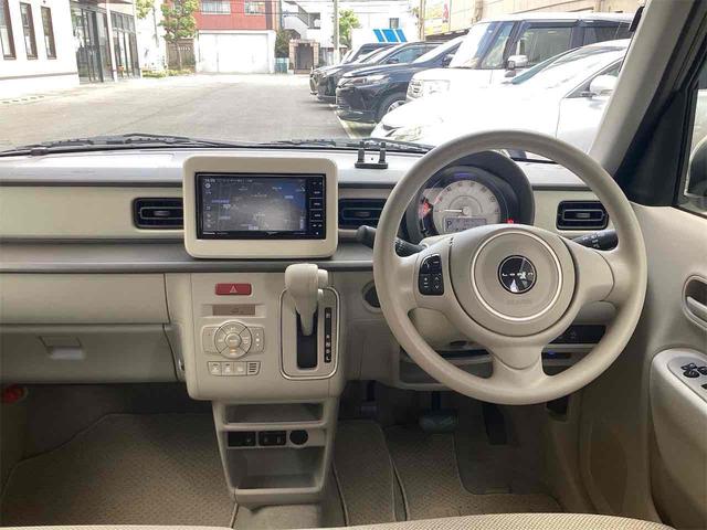 アルトラパン L ETC バックカメラ ナビ TV クリアランスソナー レーンアシスト 衝突被害軽減システム オートライト スマートキー アイドリングストップ 電動格納ミラー AT ESC 革シート(12枚目)