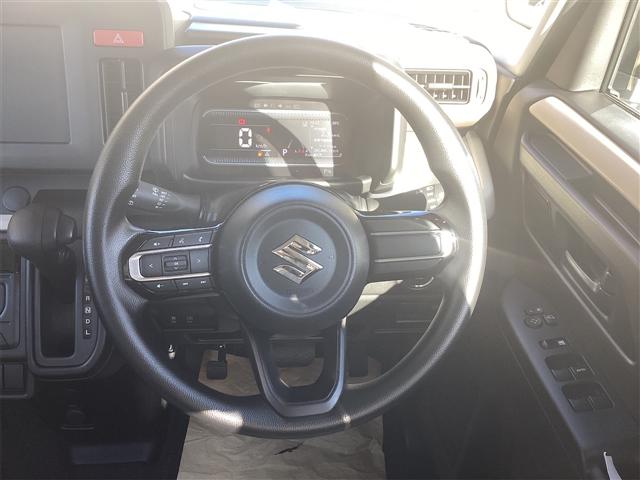 スペーシア ハイブリッドG 両側スライドドア クリアランスソナー レーンアシスト 衝突被害軽減システム LEDヘッドランプ スマートキー アイドリングストップ 電動格納ミラー ベンチシート CVT 盗難防止システム ABS(6枚目)