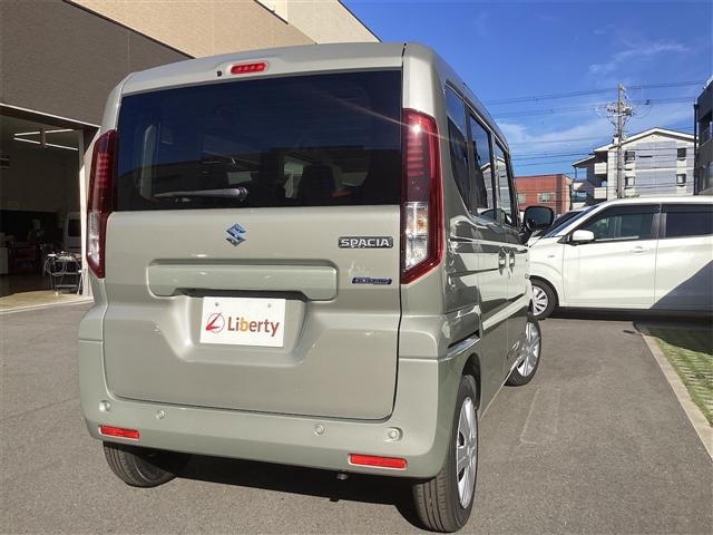 スペーシア ハイブリッドG 両側スライドドア クリアランスソナー レーンアシスト 衝突被害軽減システム LEDヘッドランプ スマートキー アイドリングストップ 電動格納ミラー ベンチシート CVT 盗難防止システム ABS(19枚目)