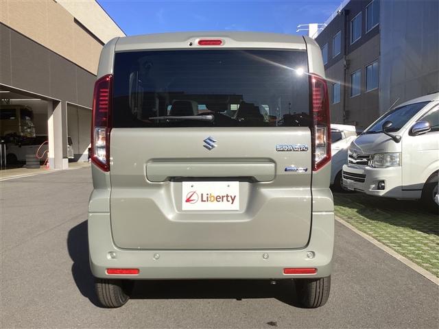 スペーシア ハイブリッドG 両側スライドドア クリアランスソナー レーンアシスト 衝突被害軽減システム LEDヘッドランプ スマートキー アイドリングストップ 電動格納ミラー ベンチシート CVT 盗難防止システム ABS(21枚目)