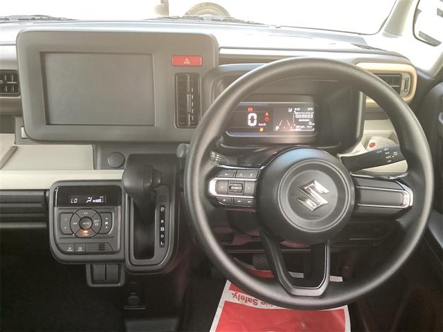 スペーシア ハイブリッドG 両側スライドドア クリアランスソナー 衝突被害軽減システム LEDヘッドランプ スマートキー アイドリングストップ 電動格納ミラー CVT 盗難防止システム ABS ESC 衝突安全ボディ エアコン(5枚目)