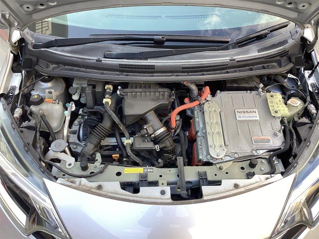 ノート e-パワー メダリスト 衝突軽減B 純正ナビ TV アラウンドビューモニター ETC クルーズコントロール 革巻きステアリング スマートキー プッシュスタート ステアリングスイッチ オートライト 純正アルミホイール(50枚目)