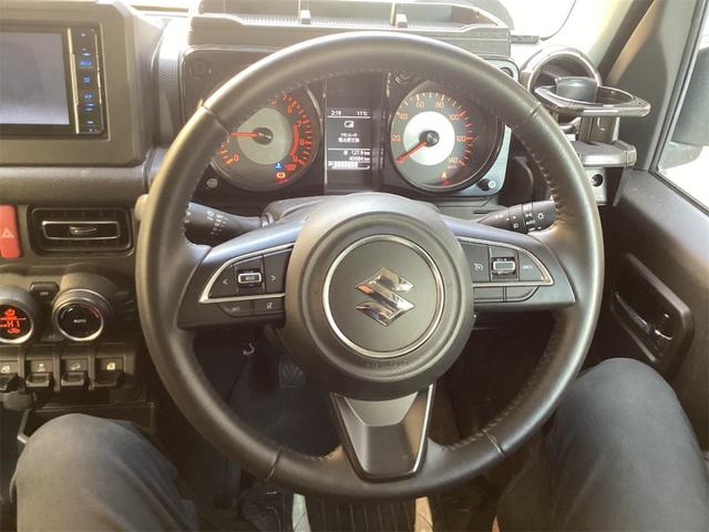 ジムニー XC 4WD 衝突軽減B 社外ナビ TV Bカメラ ETC LEDヘッドライト フォグライト クルーズコントロール 革巻きステアリング スマートキー プッシュスタート 純正アルミホイール(5枚目)