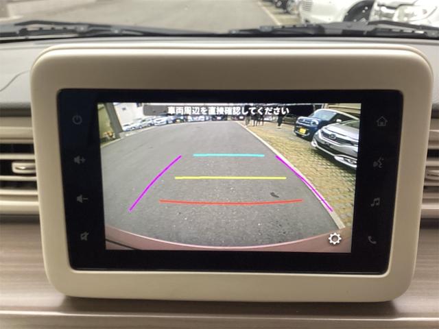 アルトラパン X 衝突軽減B 純正ディスプレイ Bカメラ HIDヘッドライト スマートキー プッシュスタート アイドリングストップ 前席シートヒーター 革巻きステアリング ステアリングスイッチ 純正アルミホイール(7枚目)