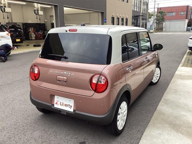 アルトラパン X 衝突軽減B 純正ディスプレイ Bカメラ HIDヘッドライト スマートキー プッシュスタート アイドリングストップ 前席シートヒーター 革巻きステアリング ステアリングスイッチ 純正アルミホイール(18枚目)