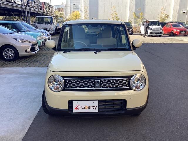 アルトラパン X 衝突軽減B 純正ナビ TV 全方位カメラ LEDヘッドライト スマートキー プッシュスタート アイドリングストップ 革巻きステアリング 前席シートヒーター ステアリングスイッチ 純正アルミホイール(14枚目)