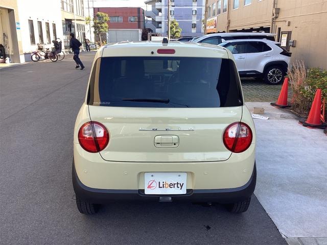 アルトラパン X 衝突軽減B 純正ナビ TV 全方位カメラ LEDヘッドライト スマートキー プッシュスタート アイドリングストップ 革巻きステアリング 前席シートヒーター ステアリングスイッチ 純正アルミホイール(18枚目)