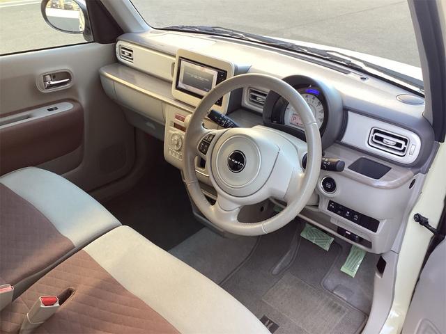 アルトラパン X 衝突軽減B 純正ナビ TV 全方位カメラ LEDヘッドライト スマートキー プッシュスタート アイドリングストップ 革巻きステアリング 前席シートヒーター ステアリングスイッチ 純正アルミホイール(27枚目)