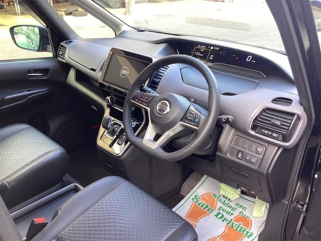 セレナ e-パワー ハイウェイスターV 衝突軽減B 防水シート プロパイロット 純正9インチナビ TV アラウンドビューモニター フリップダウンモニター クルーズコントロール 両側自動ドア LEDヘッドライト フォグライト スマートキー(46枚目)