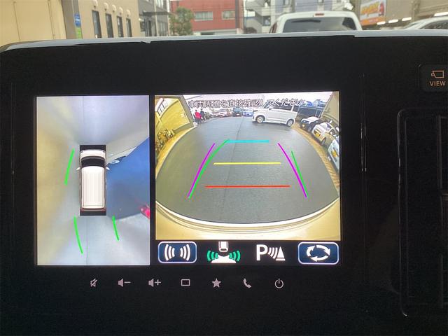 ワゴンＲスマイル ハイブリッドＳ　全周囲カメラ　両側電動スライドドア　ナビ　ＴＶ　クリアランスソナー　レーンアシスト　衝突被害軽減システム　オートライト　スマートキー　アイドリングストップ　シートヒーター（7枚目）