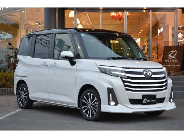 ルーミー カスタムG-T 9インチディスプレイオーディオ フルセグTV 全周囲カメラ 両側電動スライドドア 衝突被害軽減ブレーキ スマートキー LEDヘッドランプ 禁煙車 オートライト(3枚目)