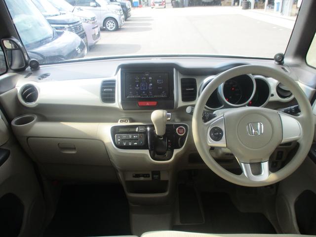 Ｎ－ＢＯＸ Ｇ・Ｌパッケージ　ＥＴＣ　バックカメラ　両側スライド・片側電動　ナビ　スマートキー　アイドリングストップ　電動格納ミラー　ベンチシート　ＣＶＴ　盗難防止システム　ＡＢＳ　ＥＳＣ　アルミホイール　衝突安全ボディ　エアコン（5枚目）