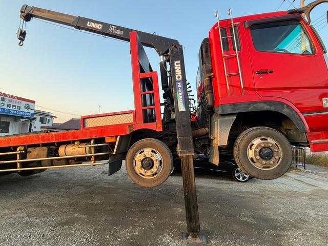 スーパーグレート セルフローダー エンジン:6M70 ターボ ハイジャッキ 3段ユニック 走行距離:89万km ベッド付(5枚目)