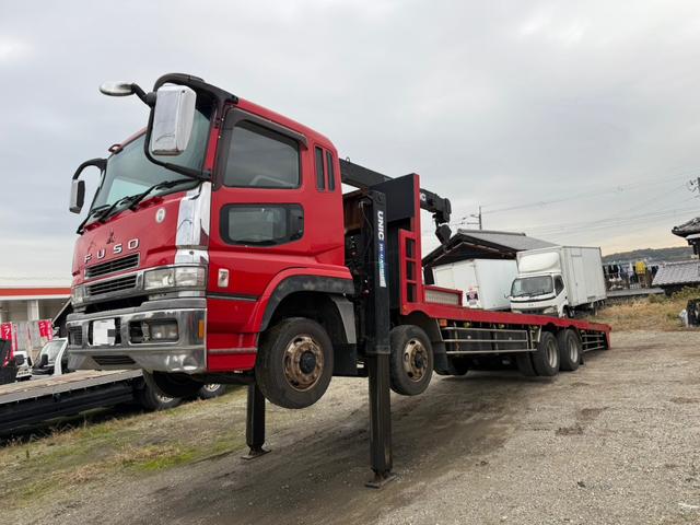 スーパーグレート セルフローダー エンジン:6M70 ターボ ハイジャッキ 3段ユニック 走行距離:89万km ベッド付(8枚目)