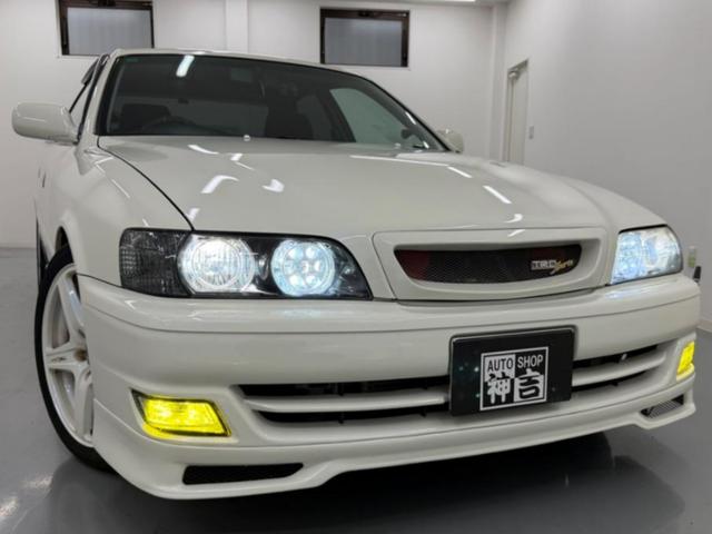 チェイサー ツアラーＶ　５速載替公認　ＴＲＤエアロ　ホイール　ＨＫＳ　　ＧＴ２８３５タービン　ＥＶＣ　ＩＲ　　エアクリ　オイルクーラー　純正置換インタークーラー　ハイパーＭＡＸ車高調　マフラー　ＣＰＵ　　パンテーラ（2枚目）