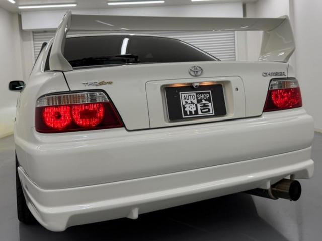 チェイサー ツアラーＶ　５速載替公認　ＴＲＤエアロ　ホイール　ＨＫＳ　　ＧＴ２８３５タービン　ＥＶＣ　ＩＲ　　エアクリ　オイルクーラー　純正置換インタークーラー　ハイパーＭＡＸ車高調　マフラー　ＣＰＵ　　パンテーラ（3枚目）
