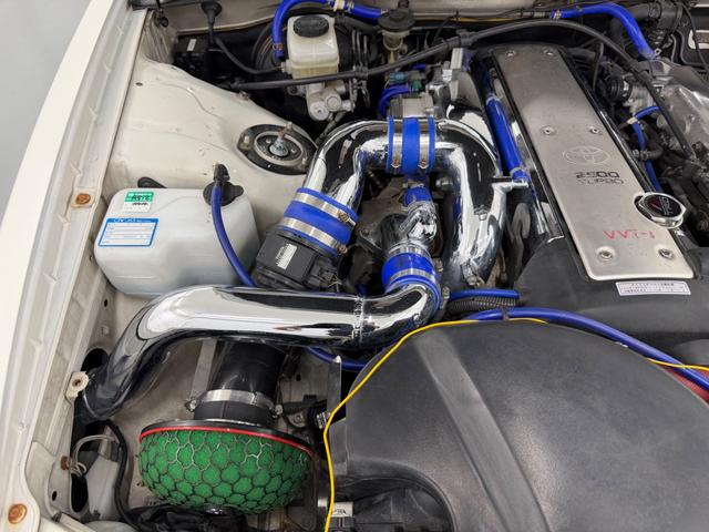 チェイサー ツアラーＶ　５速載替公認　ＴＲＤエアロ　ホイール　ＨＫＳ　　ＧＴ２８３５タービン　ＥＶＣ　ＩＲ　　エアクリ　オイルクーラー　純正置換インタークーラー　ハイパーＭＡＸ車高調　マフラー　ＣＰＵ　　パンテーラ（43枚目）