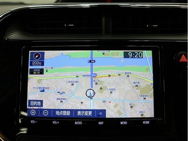 アクア G フルセグ メモリーナビ DVD再生 バックカメラ 衝突被害軽減システム ETC LEDヘッドランプ 車線逸脱装置 オートマチックハイビーム クリアランスソナー(7枚目)