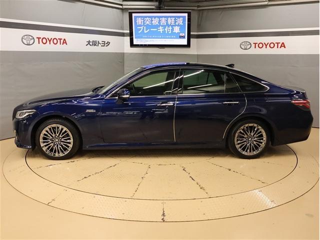 クラウンハイブリッド G-エグゼクティブ 革シート フルセグ メモリーナビ DVD再生 バックカメラ 衝突被害軽減システム ETC LEDヘッドランプ 車線逸脱装置 オートマチックハイビーム ステアリングヒーター(3枚目)