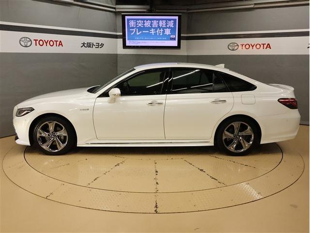 クラウンハイブリッド ＲＳアドバンス　フルセグ　メモリーナビ　ＤＶＤ再生　バックカメラ　衝突被害軽減システム　ＥＴＣ　ＬＥＤヘッドランプ　車線逸脱装置　オートマチックハイビーム　ブラインドスポットモニター　パノラミックビューモニター（3枚目）