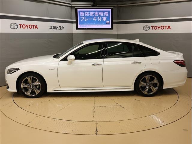 クラウンハイブリッド ＲＳアドバンス　革シート　フルセグ　メモリーナビ　ＤＶＤ再生　バックカメラ　衝突被害軽減システム　ＥＴＣ　ＬＥＤヘッドランプ（3枚目）