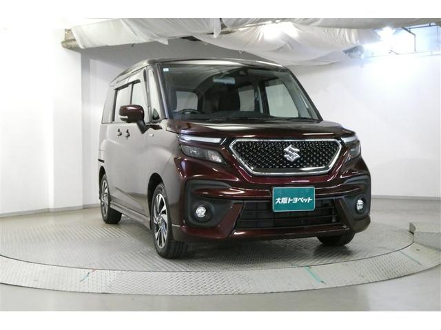 ソリオバンディット ハイブリッドＭＶ　エアロ　Ｂモニター　ウォークスルー　ＬＥＤランプ　クルコン　イモビライザー　Ｗエアバック　スマキー　サイドエアＢ　フルセグＴＶ　オートエアコン　ＤＶＤ再生　フルフラット　ＥＴＣ　アルミホイール　ＡＢＳ（3枚目）