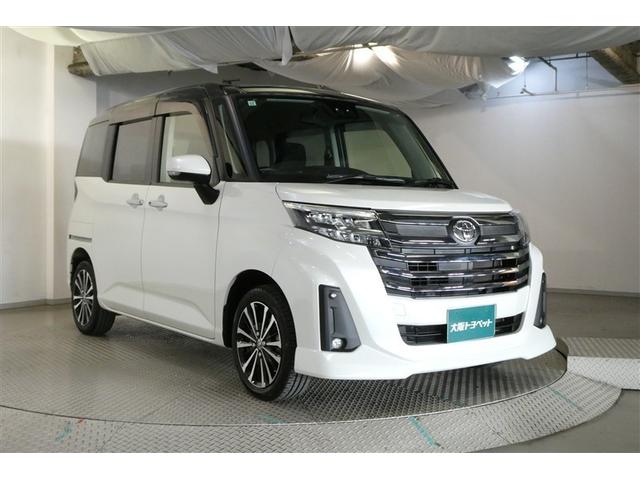 ルーミー カスタムＧ－Ｔ　助手席エアバック　両側オートスライドドア　スマートキープッシュスタート　ＬＥＤライト　横滑り防止機能　クルコン　ＥＴＣ付　アルミホイール　フルフラット　キーレス　ＤＶＤ　ナビ＆ＴＶ　セキュリティ（3枚目）