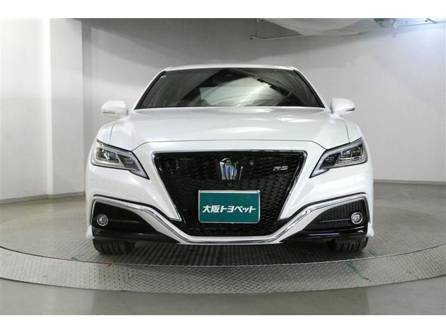 クラウンハイブリッド ＲＳアドバンス　地デジ　衝突被害軽減装置　エアロ　黒革シート　ＬＥＤヘットライト　後カメラ　クルコン　ＡＣ　Ｐシート　エアバッグ　ナビＴＶ　セキュリティーアラーム　１００Ｖ充電　キーフリー　スマートキ　メモリナビ（2枚目）