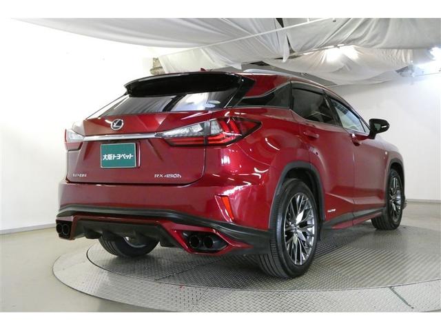ＲＸ ＲＸ４５０ｈ　Ｆスポーツ　メモリ－ナビ　パノラマガラスルーフ　エアロ付き　オートエアコン　ＴＶナビ　バックモニター　ＡＢＳ　盗難防止装置　パワステ　ＥＴＣ車載器　エアバッグ　ＤＶＤ再生　革　地デジ　横滑り防止　アルミホイール（8枚目）