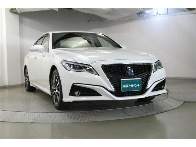 クラウンハイブリッド Ｇ　本革シート　アルミ　ＬＥＤヘッド　キーフリー　横滑り防止機能　ＤＶＤ　ＥＴＣ　オートエアコン　ＡＵＸ　ＡＢＳ　メモリナビ　盗難防止装置　エアバッグ　オートクルーズコントロール　ＡＣ１００Ｖ　ナビＴＶ（3枚目）