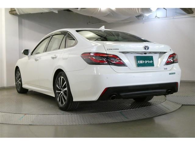 クラウンハイブリッド Ｇ　本革シート　アルミ　ＬＥＤヘッド　キーフリー　横滑り防止機能　ＤＶＤ　ＥＴＣ　オートエアコン　ＡＵＸ　ＡＢＳ　メモリナビ　盗難防止装置　エアバッグ　オートクルーズコントロール　ＡＣ１００Ｖ　ナビＴＶ（6枚目）