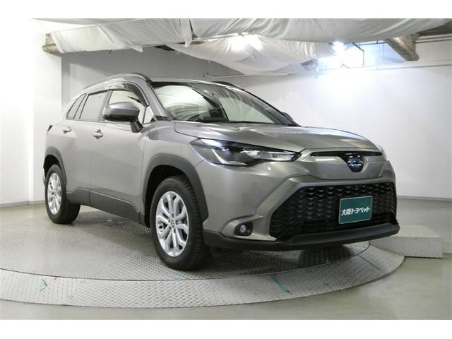 カローラクロス ハイブリッド　Ｓ　衝突軽減　メモリナビ　ＤＶＤ　エアバッグ　クルーズコントロール　ＬＥＤヘッドライト　ＥＴＣ車載器　アルミホイール　Ｂモニター　スマートキー　ナビ　キーレス　ミュージックプレイヤー接続可　横滑り防止機能（3枚目）