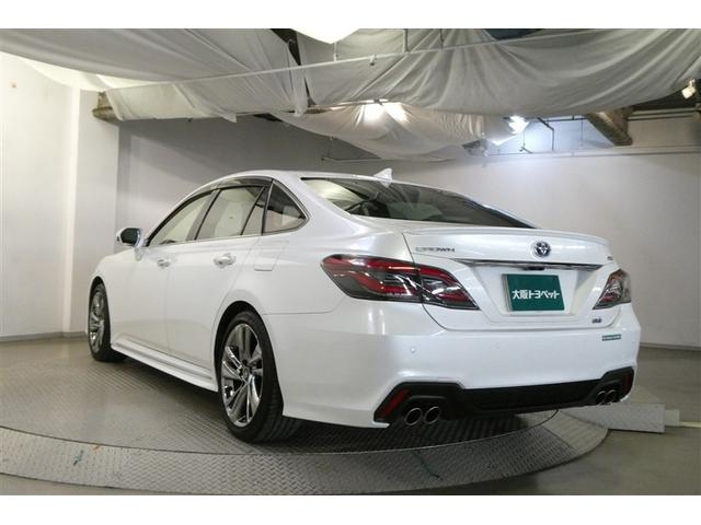 クラウンハイブリッド ＲＳアドバンス　地デジ　衝突被害軽減装置　黒革シート　ＬＥＤヘットライト　後カメラ　クルコン　ＡＣ　Ｐシート　エアバッグ　ナビＴＶ　セキュリティーアラーム　キーフリー　スマートキ　パワーウィンドウ　メモリナビ　アルミ（6枚目）