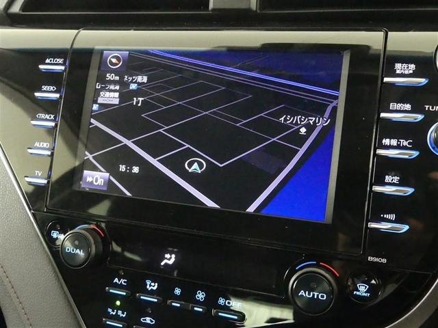 カムリ G フルセグ メモリーナビ DVD再生 バックカメラ 衝突被害軽減システム ETC LEDヘッドランプ ワンオーナー(6枚目)