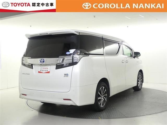 ヴェルファイアハイブリッド V Lエディション 革シート 4WD フルセグ メモリーナビ DVD再生 後席モニター バックカメラ 衝突被害軽減システム ETC 両側電動スライド LEDヘッドランプ 乗車定員7人 3列シート ワンオーナー(3枚目)