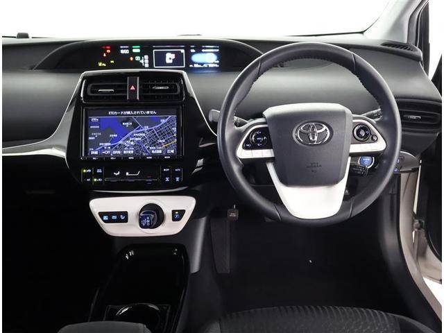 プリウス Sセーフティプラス フルセグ メモリーナビ DVD再生 バックカメラ 衝突被害軽減システム ETC ドラレコ LEDヘッドランプ ワンオーナー(4枚目)