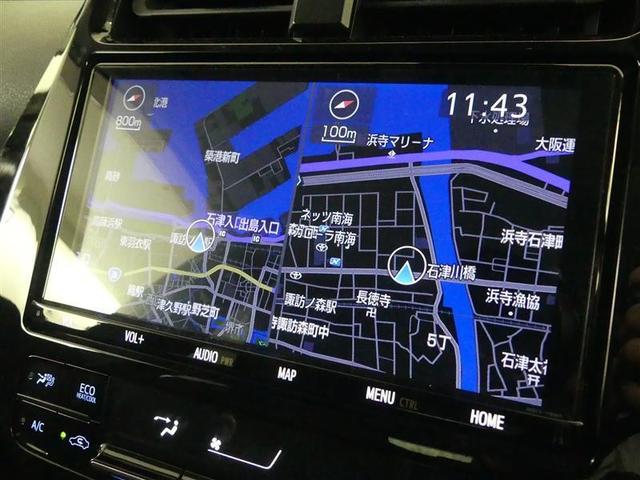 プリウス Sセーフティプラス フルセグ メモリーナビ DVD再生 バックカメラ 衝突被害軽減システム ETC LEDヘッドランプ ワンオーナー(6枚目)