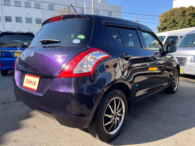 スイフト XG ユーザー様買取車両 社外ナビ 社外15AW ETC スマートキー プッシュスタート 電格ミラー セキュリティアラーム ヘッドライトレベライザー リアスポイラー(17枚目)