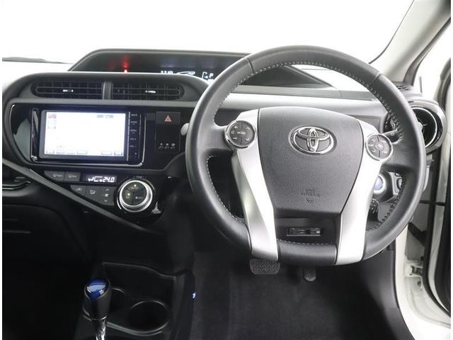 アクア Ｇブラックソフトレザーセレクション　ワンセグ　メモリーナビ　ミュージックプレイヤー接続可　バックカメラ　ＥＴＣ　ドラレコ　ワンオーナー　記録簿（7枚目）