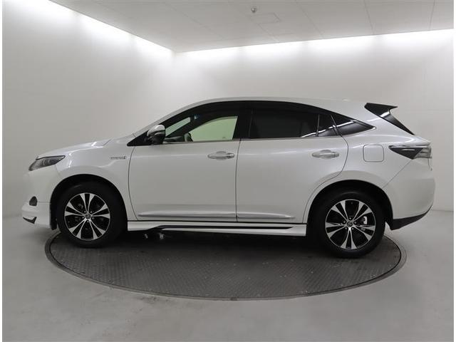 ハリアーハイブリッド プレミアム　スタイルモーヴ　４ＷＤ　衝突軽減ブレーキ　フルセグ　メモリーナビ　ＤＶＤ再生　Ｂｌｕｅｔｏｏｔｈオーディオ　バックカメラ　ＥＴＣ　ＬＥＤヘッドランプ　フルエアロ　記録簿　クルーズコントロール（3枚目）