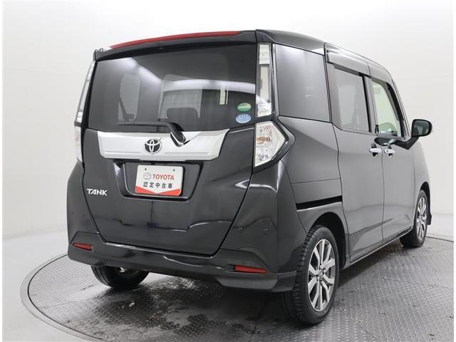 タンク カスタムＧ－Ｔ　１オーナー認定車／記録簿／ルーミー兄弟車／９型大画面ナビ・ＤＶＤ・地デジ・ＢＴ／バックカメラ／シートヒーター／クルコン／衝突被害軽減／障害物センサー／ＥＴＣ／両側電動スライド／ＬＥＤ・ＡＨＢ／キー２個（3枚目）