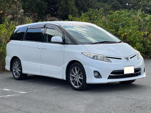 エスティマ アエラス レザーパッケージ ユーザー様買取車 ナビ TV Bluetooth バックモニター ETC スマートキー2本 革シート オットマン パワーシート シートヒーター 盗難防止システム HID 衝突安全ボディ ダブルエアコン(7枚目)